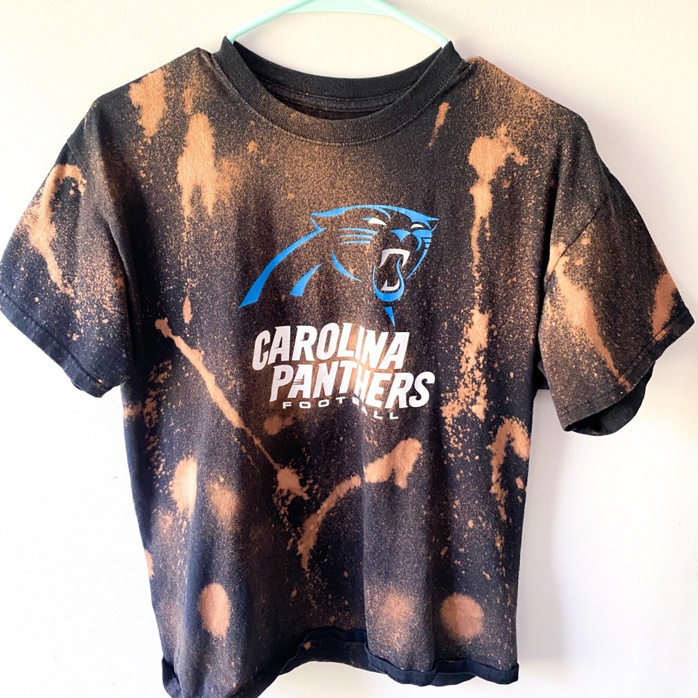 Bleached Carolina Panthers t-shirt